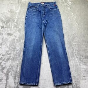 VTG ESPRIT Women's Blue Denim Jeans Sz 7 Fits 27.5" Straight Leg Casual Everyday